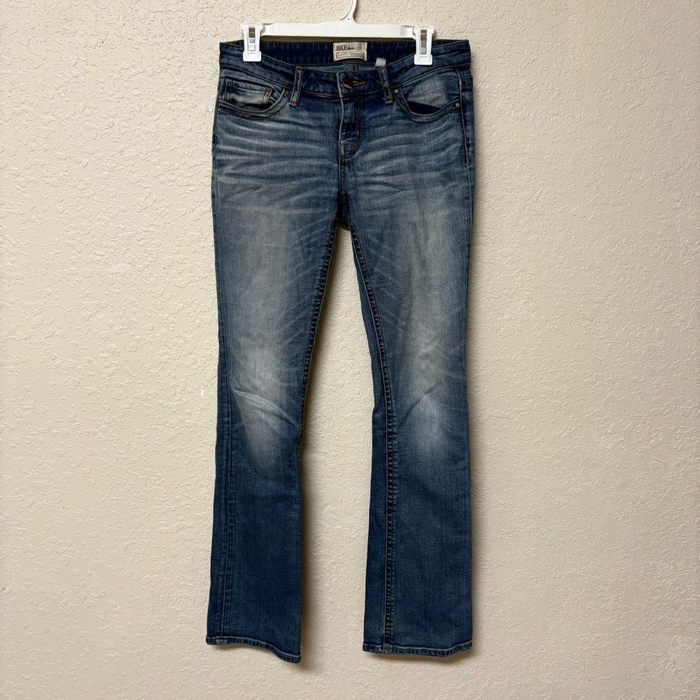 BKE Stella Bootcut Medium Wash Denim Blue Jeans Size 27L - Picture 1 of 8